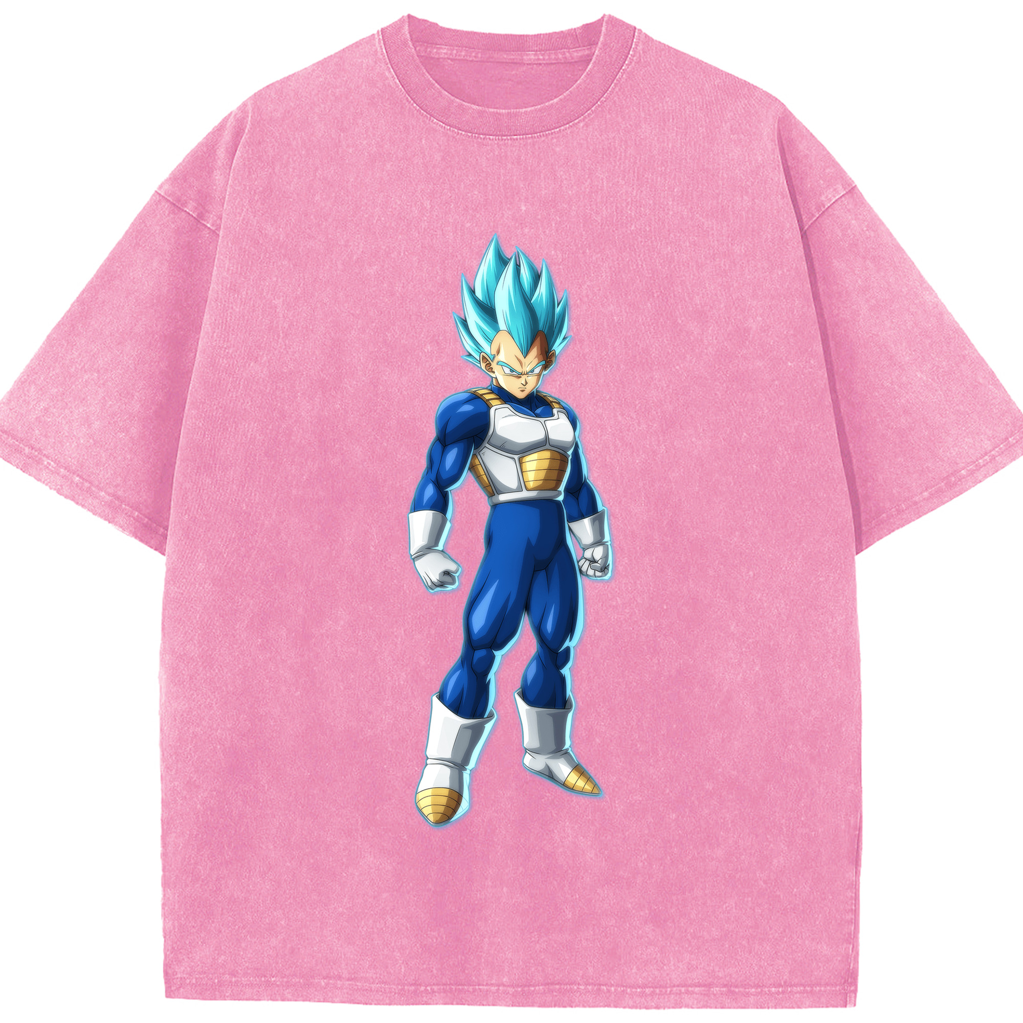 （画像用） ドラゴンボール ベジータ四世（Bejīta Yonsei）DRAGON BALL Vegeta IV 綿100% ヴィンテージ風 半袖Tシャツ（フロントプリント）